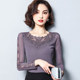 Lace bottoming shirt women's autumn and winter long-sleeved western style 2020 all-match new bright silk mesh yarn plus velvet inner top coat Lace bottoming shirt women's autumn and winter long-sleeved western style 2020 all-match new bright silk mesh yarn plus velvet inner top coat