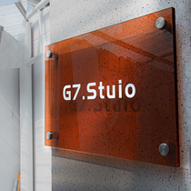 Acrylic billboard company shop facade signboard outdoor plexiglass water card plaque custom design and production