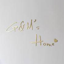 Three-dimensional word customized stainless steel 3d titanium alloy advertising font custom metal wall stickers welcome home wall decoration