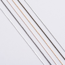 diy chain copper chain 0 8MM copper snake bone chain golden chain choker necklace chain earrings tassel chain