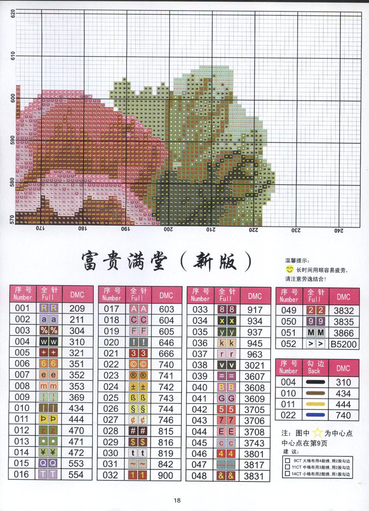 十字绣图纸 富贵满堂新版 十字绣图册