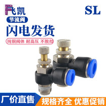 SC8-02 Pneumatic joint throttle valve speed control switch SL4-M5 SL6-01 10-03 12-04 Regulating valve