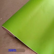 Matte light green instant PVC self-adhesive waterproof rubber fruit vegetable shop dormitory kindergarten renovation sticker