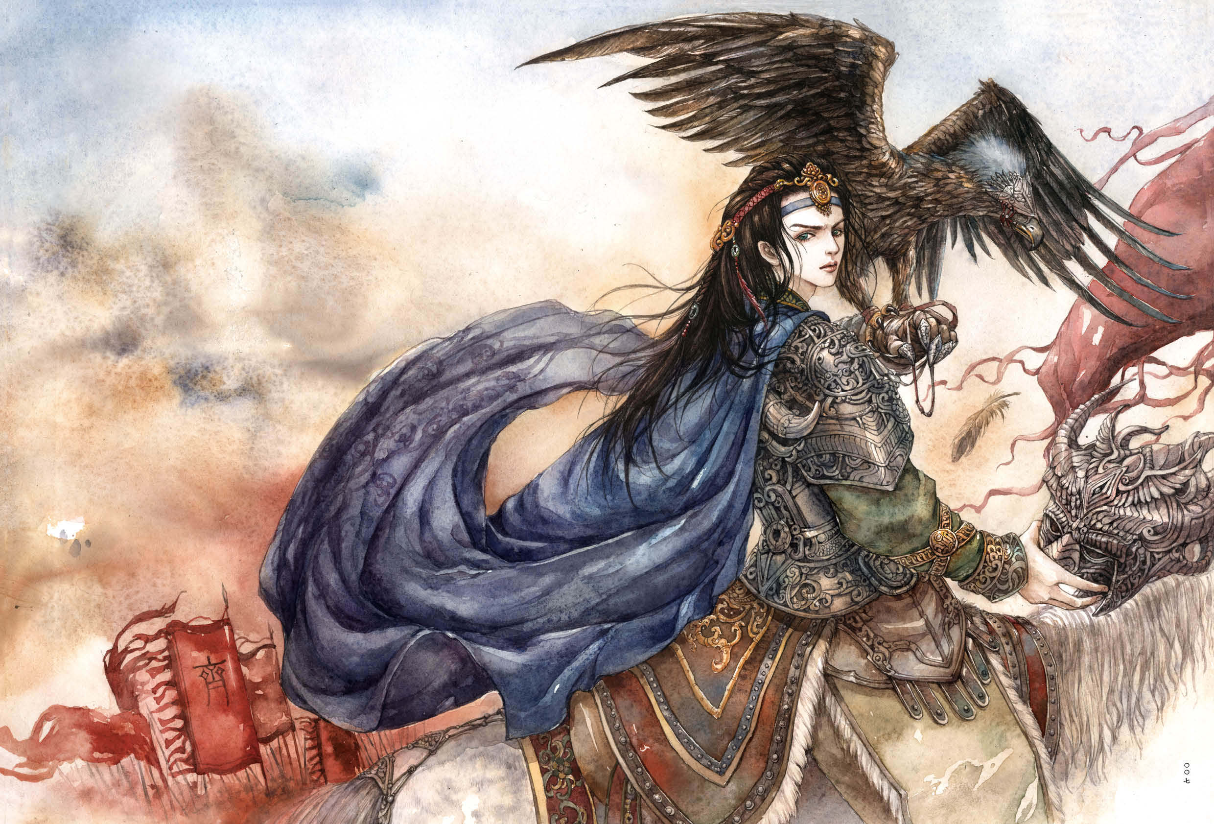 【赠纪念卡】正版包邮 画师李堃古风插画集《忘川》封神榜琅琊榜生死