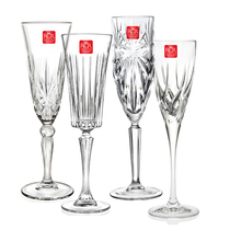Buy 5 Get 1 Italian imported crystal glass RCR champagne glass home bubble wine glass creative high foot cocktail glass