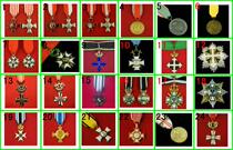 Special offer a national medal badge Medal Knight star Medal red English Huo Heng Soren Saint Maurice