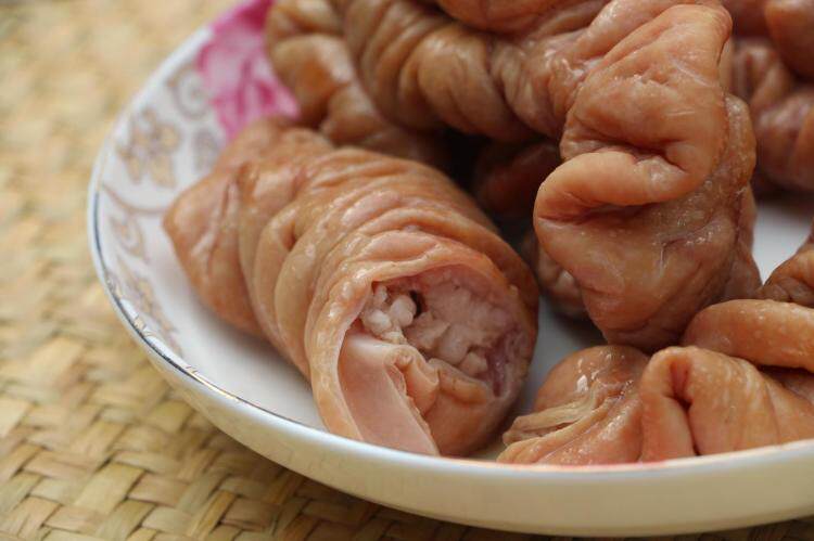 熟猪大肠 卤味猪肠 盘肠