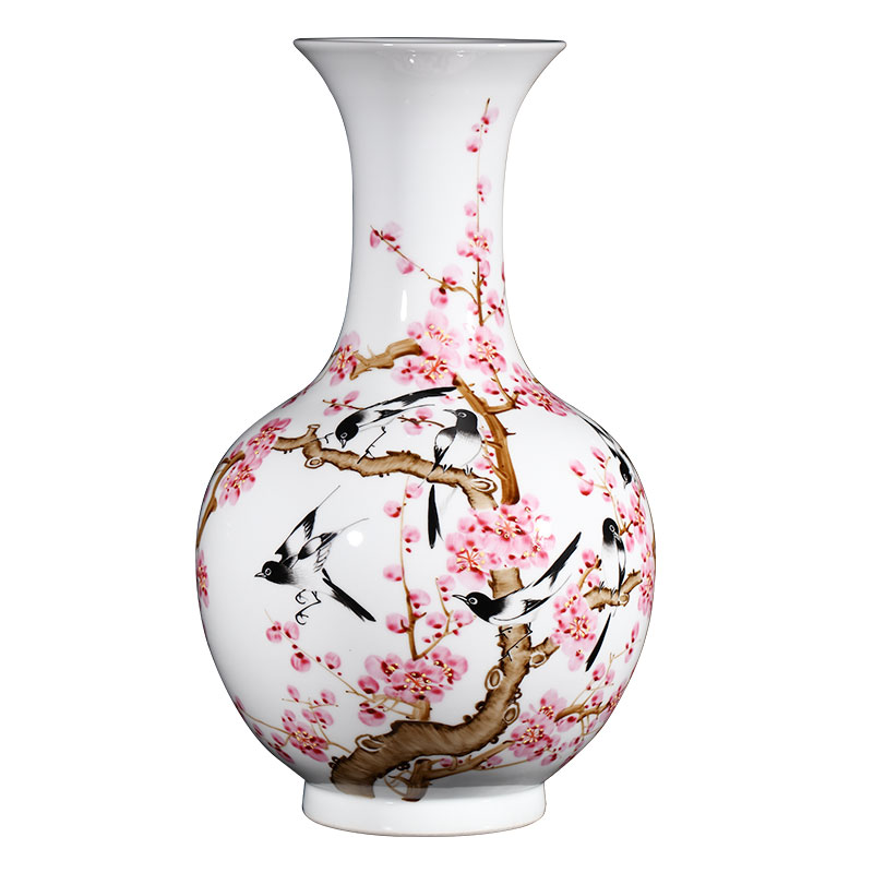 The Master of jingdezhen ceramics hand - made pastel vases, flower arrangement of Chinese style household adornment handicraft furnishing articles sitting room