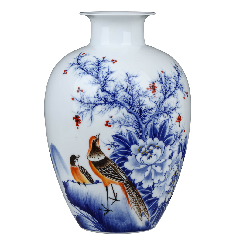 Jingdezhen ceramics famous hand - made vases furnishing articles living room flower arranging Chinese style household adornment TV ark