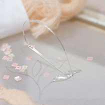French embroidery tool Indian flat silk thread piercing needle flat needle