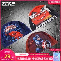 ZOKE knitted swimming cap children cartoon Spider Man auto Man ear protection hair care cute boy and girl new swimming cap