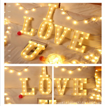 Marriage proposal LED letter light Wedding night light confession artifact battery model