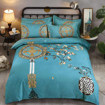 Di Whole cotton four piece cotton sheets are set 4 suites of bed suites covered by single double large copy 1 5m1 8