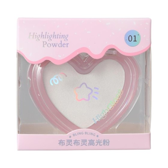 Miniso Miniso 섬세한 천연 브라이트닝 덩어리 덩어리 하이라이트 분말 플레이트 4g Miniso Miniso 섬세한 천연 브라이트닝 덩어리 덩어리 하이라이트 분말 플레이트 4g