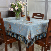Table cloth rectangular home European-style extravaganza Fancy Terrace Cloth Tea Table Cloth Living-room Fabric beautiful Stream Soulside