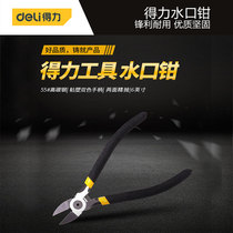 Able (deli) tool water port pliers diagonal mouthfitter Pliers Electrician Cut Steel Wire Biased Pliers Labor-saving Electronic Pliers