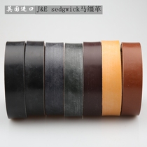 British horse reins leather belt JE sedgwick handmade belt headless belt dyed tea core harness leather belt
