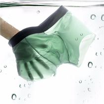 Underwear mens ultra-thin boxer ice silk incognito breathable summer Modal quick-drying four-corner shorts head trend