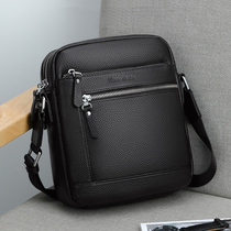 Americas Bison Bull Man Bag Genuine Leather Single Shoulder Bag Inclined Satchel Head Layer Cow Leather Business Casual Mens Bag Mini Locomotive Tide