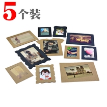 5 3 inch 5 inch black card Kraft paper cardboard photo frame DIY Handbook photo frame DIY Handbook photo frame