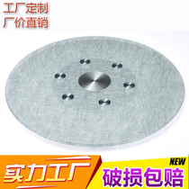 Diameter 1 m To 2 4 m Silver Wire Large Round Tempered Glass Turntable Hotel Large Dining Table Glass Turntable