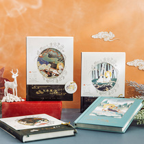 China Wind Hand Ledger Book Nine Color Deer Son Creative Cute Notebook Teenage Girl Hearts Notebooks