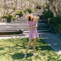 Im Plaid Control-Korean hipster skirt split flat corner Conservative belly thin student hot spring swimwear