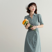 FENPERATE DESIGN SENSE Niche Salt Ensemble Shirt Dress 2022 Summer high-end temperament slim fit dress