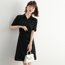 FENPERATE 2022 Summer commute Trendy Elegant Advanced Sensation not easily wrinkled with black strap Dress Skirt woman
