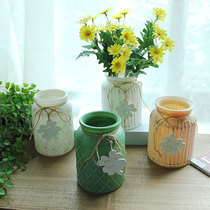 Clearance creative color decoration bottle ornaments can be inserted into dried flowers diy hydroponic plant flower glass vase hanging