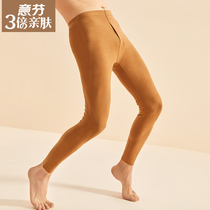 Italian men's thermostatic thermal pants fleece cotton pants winter long pants single piece thin skinny leggings pants