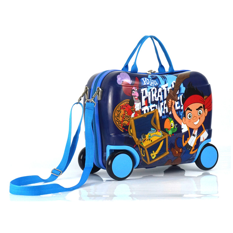 普拉達少兒體適能怎麼樣 兒童拉桿旅行箱可坐能騎寶寶卡通行李箱拖拉男女孩玩具箱包 普拉達店