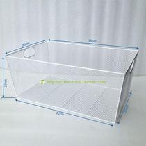 Cloakroom wardrobe storage basket basket foreign trade Original order extended to deepen large-capacity iron metal