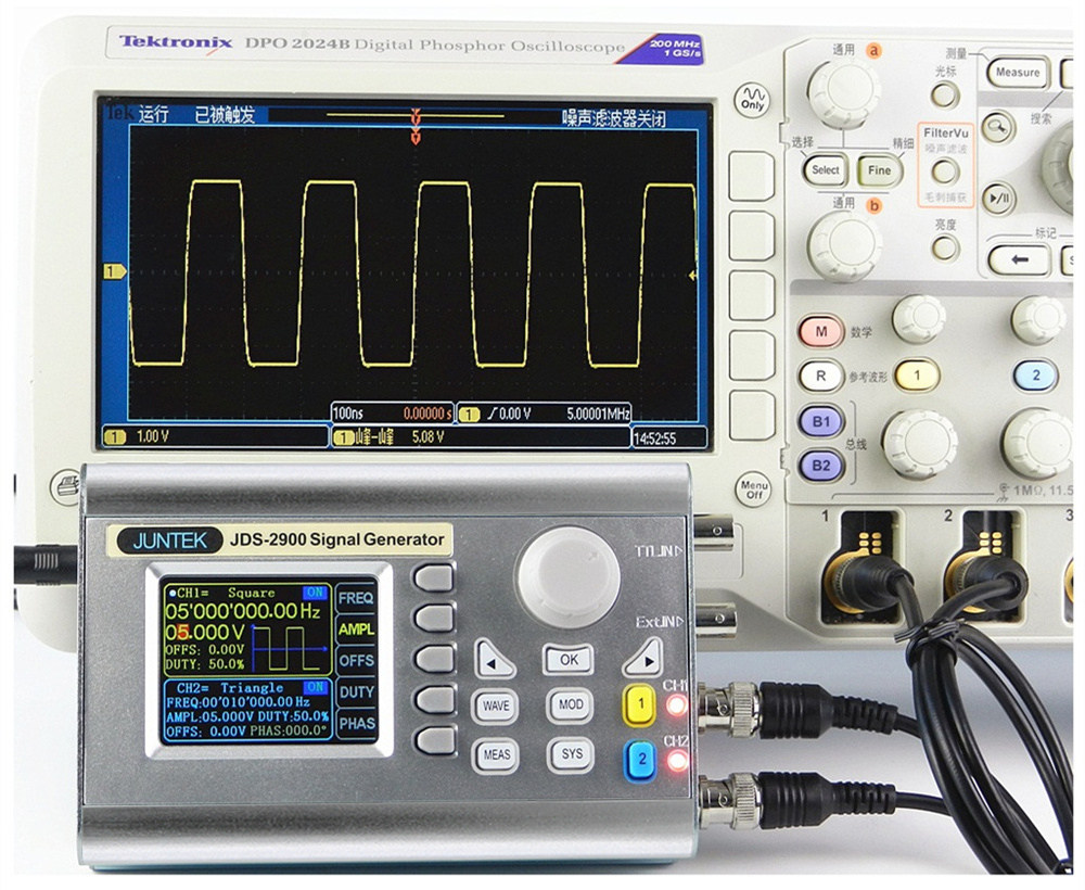 jds2900全数控双通道dds函数任意波形信号发生器脉冲信号源频率计