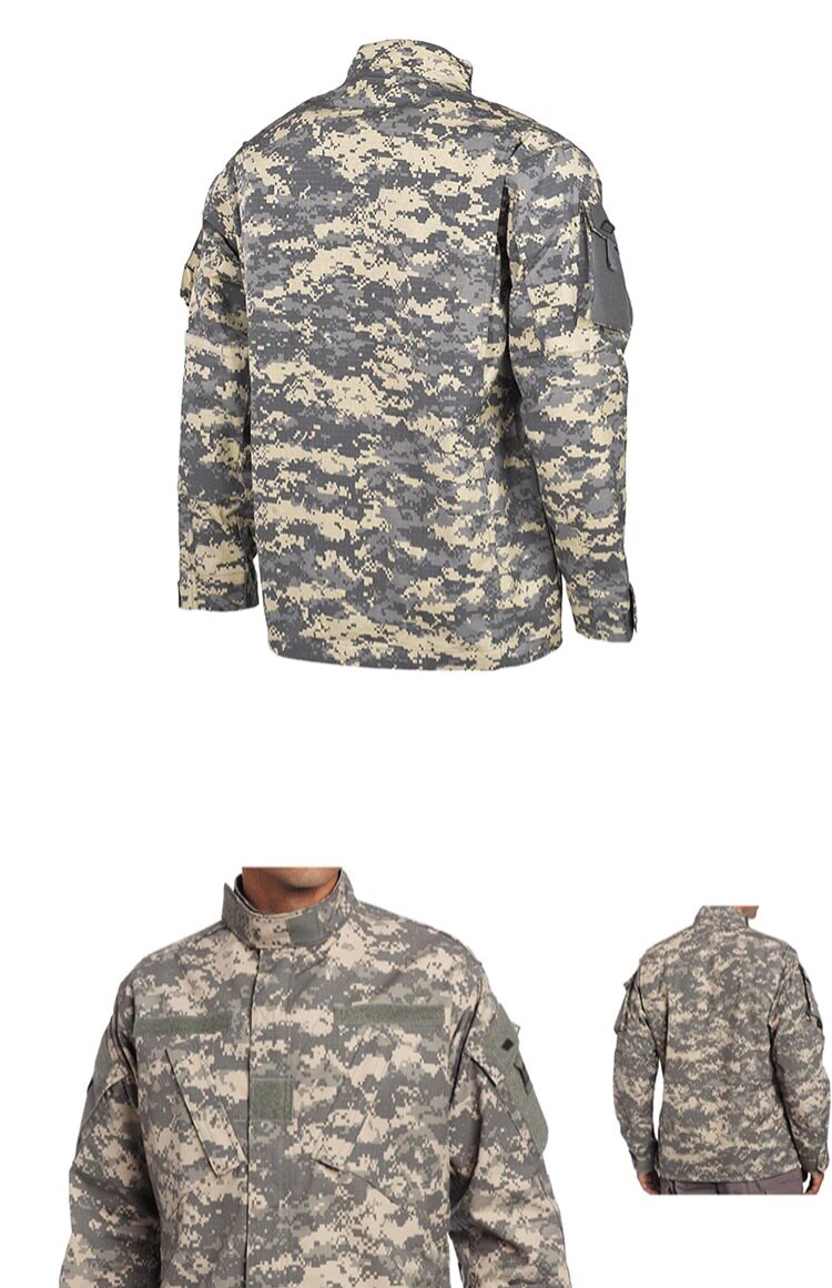 美产公发军版acu迷彩服男特种兵作战服战术上衣户外军迷作训外套_双氙