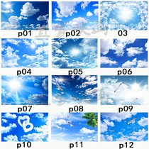 Art glass ceiling decoration background wall passage corridor living room entrance transparent ceiling selection map