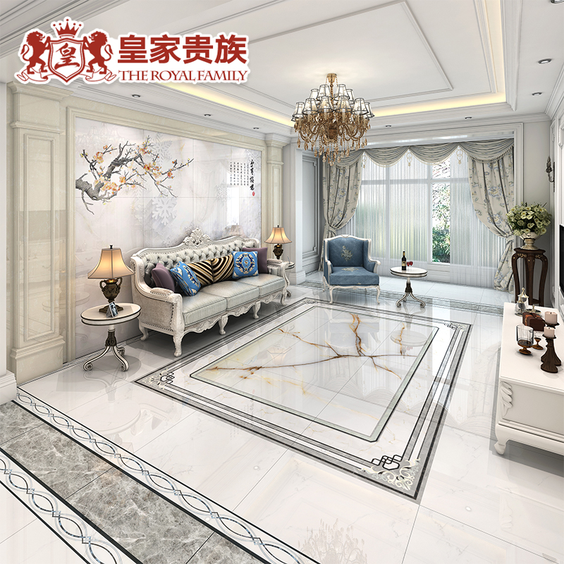 客厅拼花地砖800x800瓷砖现代简约地板砖拼图走廊拼图地砖地拼花