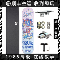 1985 Skateboard shop DBH JUSTICE board imported bridge novice teen beginner double rocker four-wheel