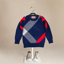 2020 new boys and girls striped sweater spring and autumn British style casual round neck baby knitted bottoming shirt