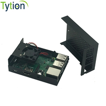 Raspberry Pi aluminum alloy case Raspberry pi 3B 4B metal chassis Development board box with fan