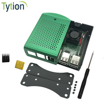 Raspberry Pi motherboard 3B metal case Aluminum alloy computer cooling chassis protective case box with cooling fan