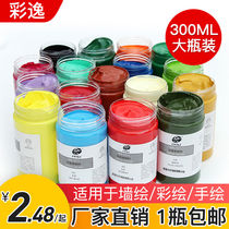 Caiyi 300ml acrylic paint set Hand-painted wall paint DIY creative graffiti acrylic paint