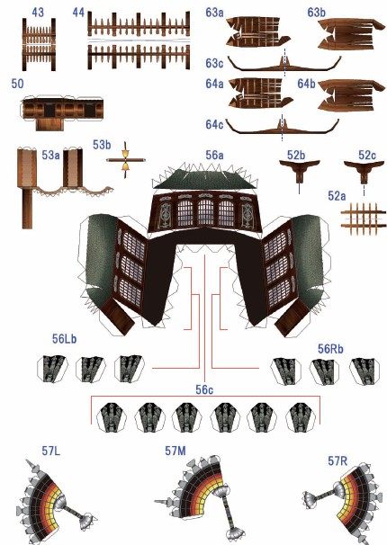 3d纸模型 日版加勒比海盗船模diy黑珍珠号 中文精装印刷 满68包邮
