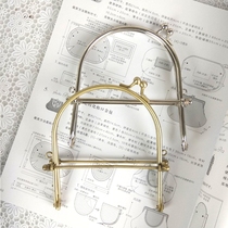 Special ~ manual DIY oral gold material bag accessories 10CM silver color greens mini hand holder gold small wrist gold