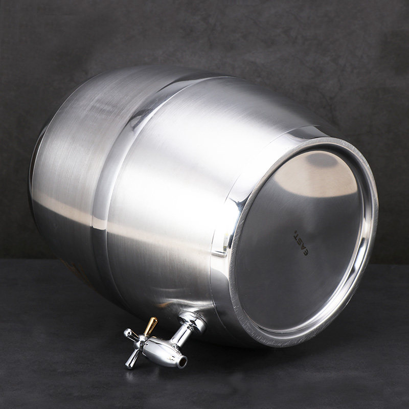 酒吧啤酒桶不锈钢扎啤桶鲜啤酒桶生啤酒炮桶红酒桶双层保温带龙头_双