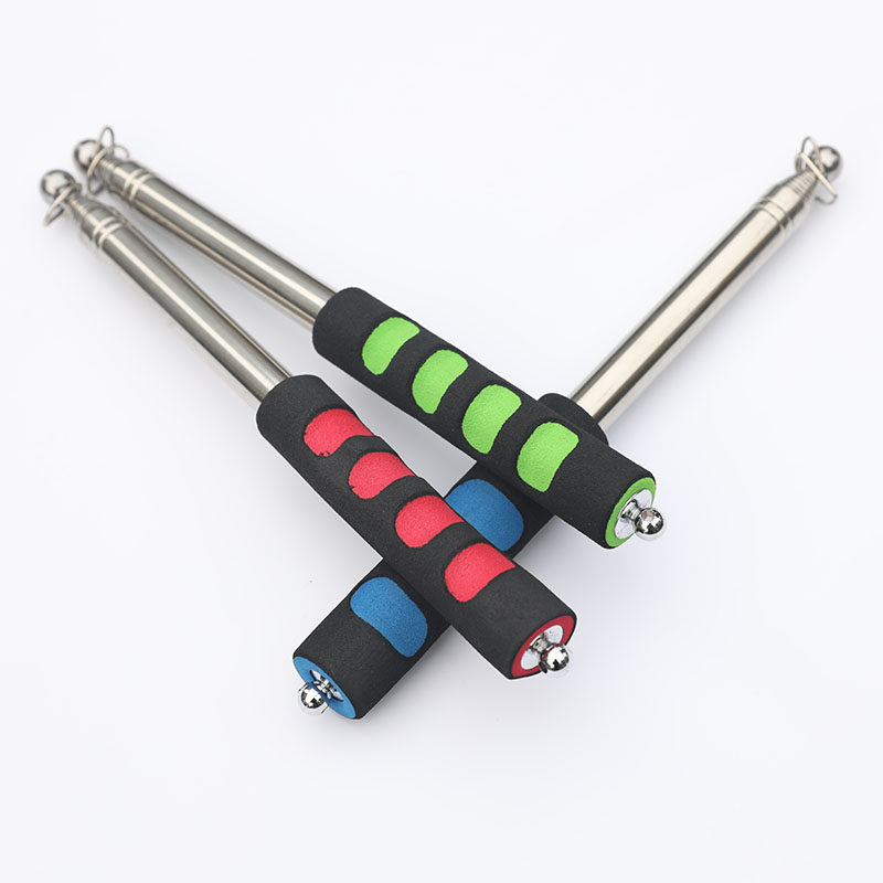 不锈钢手持导游旗杆教学指挥棒伸缩杆子教鞭2米收缩手摇教杆 加长