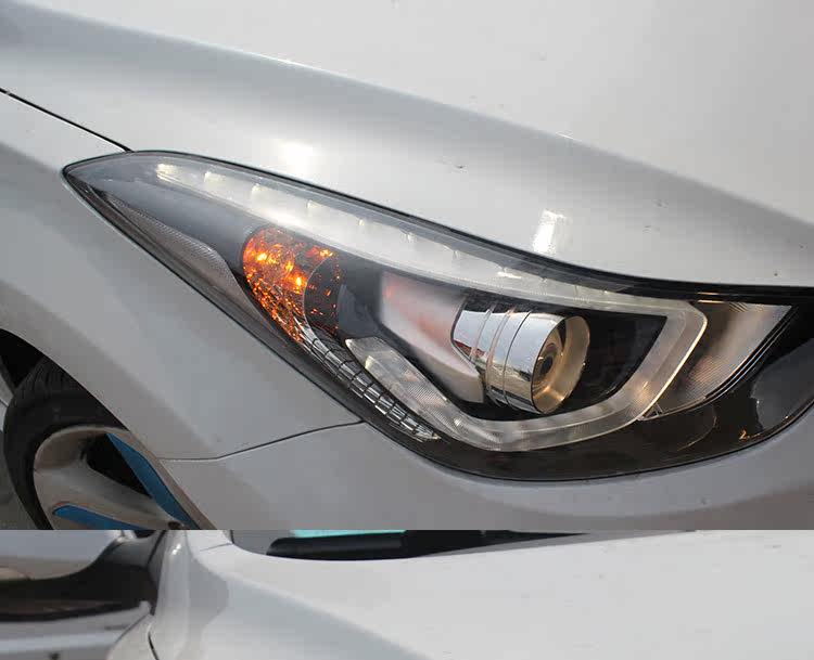 朗动大灯总成韩版原装大灯总成带日行灯非副厂老款可装_双氙车灯改装