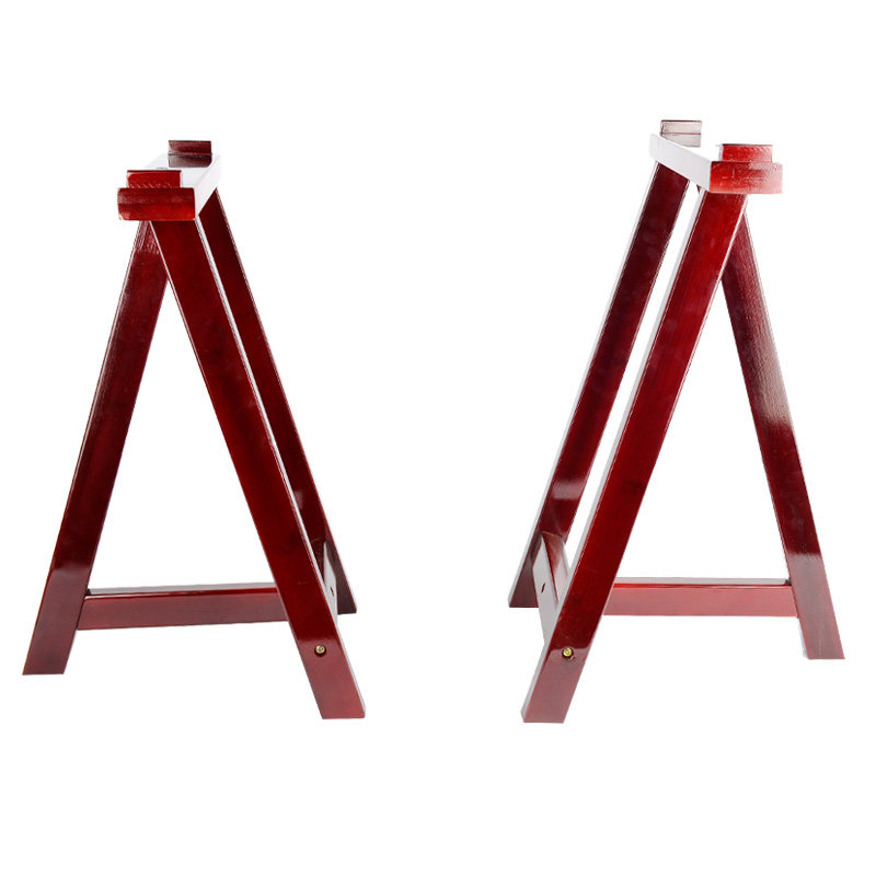 缘乐坊 古筝架 实木原色古筝支架人字形a型古筝架子立式一副装