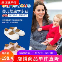 Early Days Soft Bottom Fall Winter Baby Toddler Shoes for Boys and Girls Royal Prince Princess Leather Front Shoes