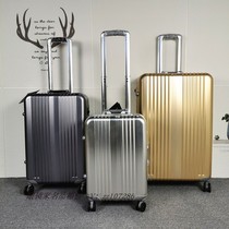 Town store high-end goods all-metal trolley case hinomoto ultra-quiet universal wheel aluminum-magnesium alloy boarding suitcase
